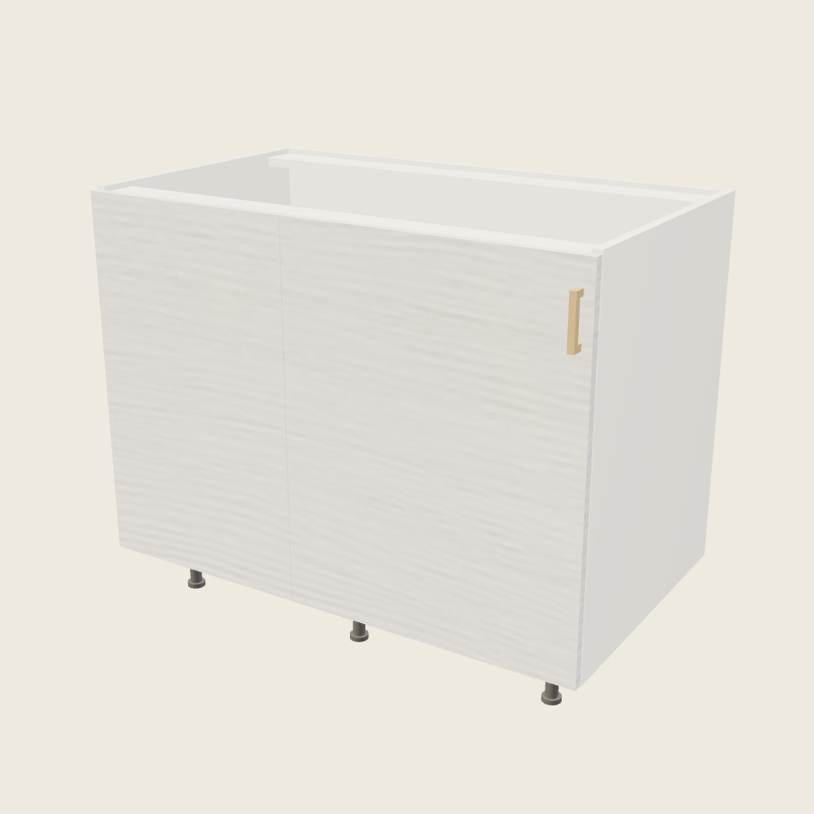 Torino White Pine Single Door Blind Base Corner Cabinet - BBC49/52SFH — 2020 catalog rendering; left-hand arrangement shown; finish and installed options are illustrative