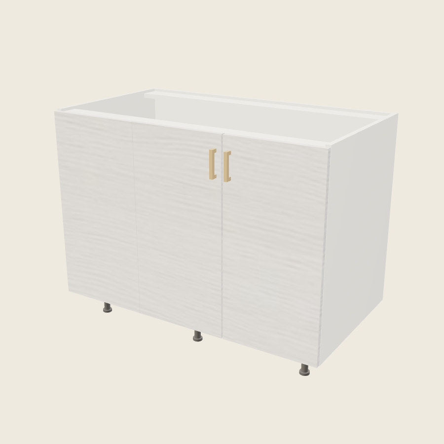 Torino White Pine Double Door Blind Base Corner Cabinet - BBC52/55FH — 2020 catalog rendering; left-hand arrangement shown; finish and installed options are illustrative