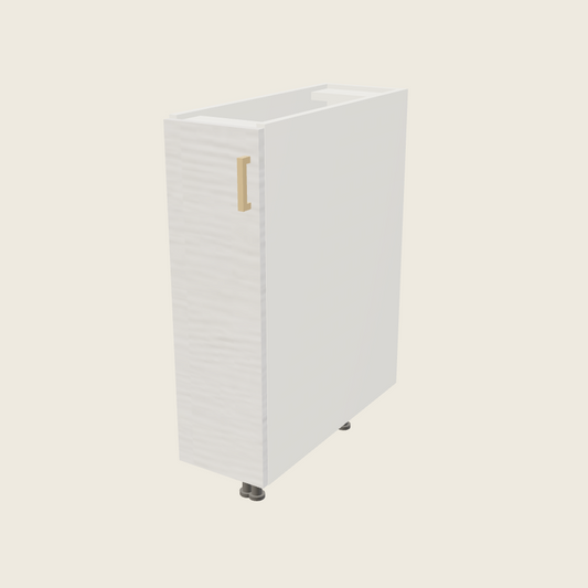 Torino White Pine Full Height Single Door Base Cabinet - BT9FH — 2020 catalog rendering; left-hand arrangement shown; finish and installed options are illustrative