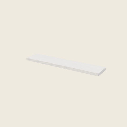 Torino White Pine Floating Shelf - FS60 — 2020 catalog rendering; finish and installed options are illustrative