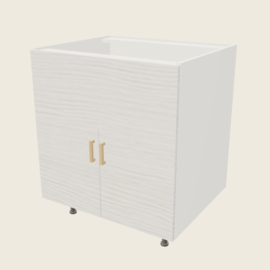 Torino White Pine Farm Sink Base - FSB30 — 2020 catalog rendering; finish and installed options are illustrative