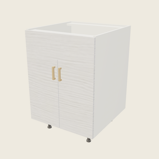 Torino White Pine Double Door Single False Drawer Front Sink Base - SB24 — 2020 catalog rendering; finish and installed options are illustrative