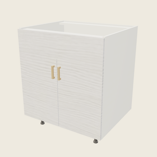 Torino White Pine Double Door Single False Drawer Front Sink Base - SB30 — 2020 catalog rendering; finish and installed options are illustrative
