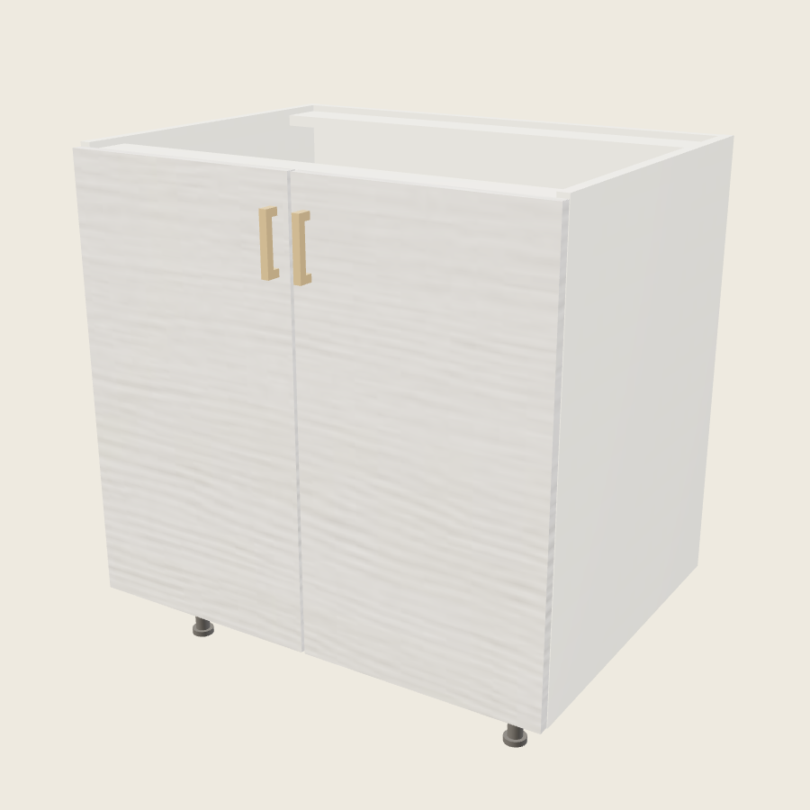 Torino White Pine Full Height Double Door Sink Base - SB33FH — 2020 catalog rendering; finish and installed options are illustrative