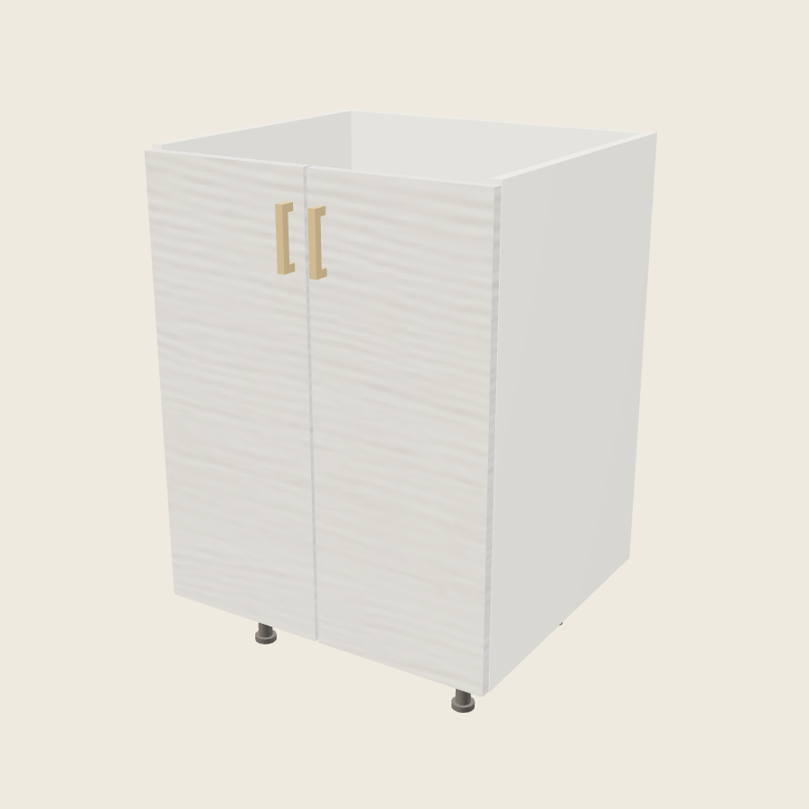 Torino White Pine Double Door Vanity Sink Base - VSB24FH — 2020 catalog rendering; finish and installed options are illustrative