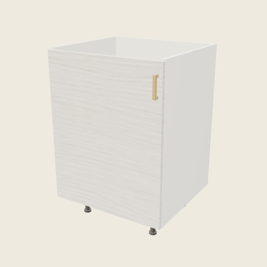 Torino White Pine One Door Vanity Sink Base - VSB24SFH — 2020 catalog rendering; left-hand arrangement shown; finish and installed options are illustrative
