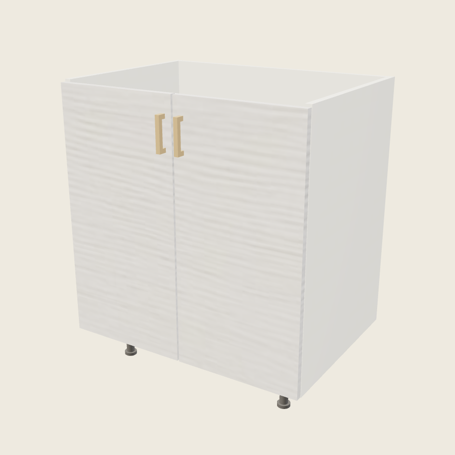 Torino White Pine Double Door Vanity Sink Base - VSB30FH — 2020 catalog rendering; finish and installed options are illustrative