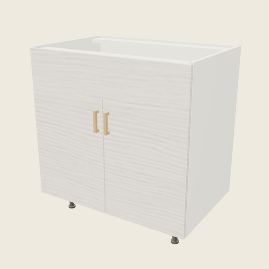 Torino White Pine Double Door Single False Drawer Front Vanity Sink Base - VSB33 — 2020 catalog rendering; finish and installed options are illustrative