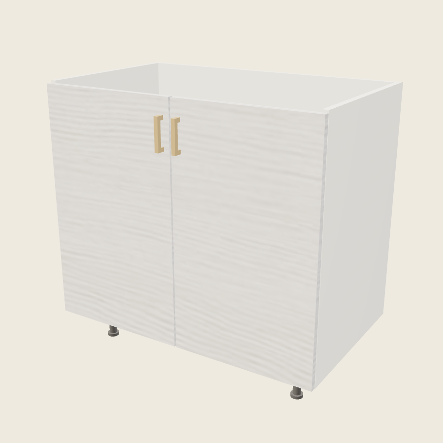 Torino White Pine Double Door Vanity Sink Base - VSB36FH — 2020 catalog rendering; finish and installed options are illustrative