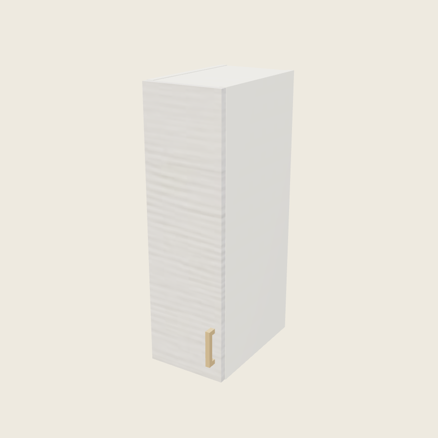 Torino White Pine Single Door Wall Cabinet - W0930 — 2020 catalog rendering; left-hand arrangement shown; finish and installed options are illustrative
