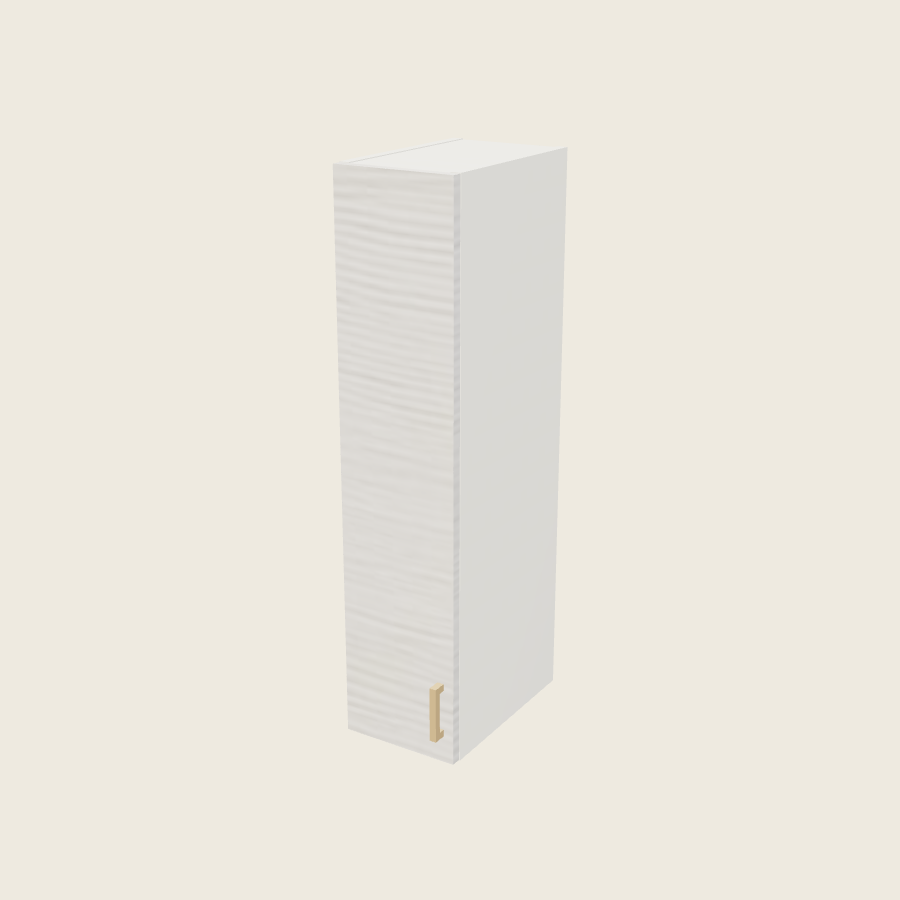 Torino White Pine Single Door Wall Cabinet - W0940 — 2020 catalog rendering; left-hand arrangement shown; finish and installed options are illustrative