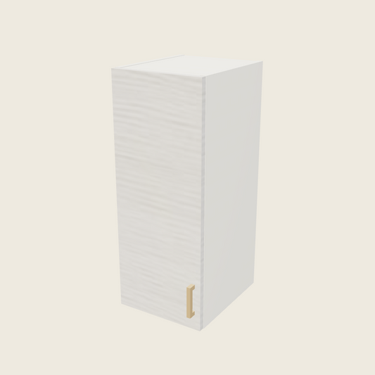 Torino White Pine Single Door Wall Cabinet - W1230 — 2020 catalog rendering; left-hand arrangement shown; finish and installed options are illustrative