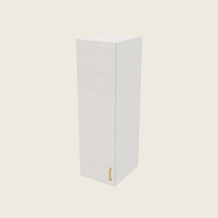 Torino White Pine Single Door Wall Cabinet - W1240 — 2020 catalog rendering; left-hand arrangement shown; finish and installed options are illustrative