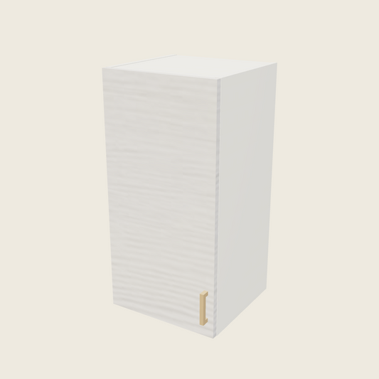 Torino White Pine Single Door Wall Cabinet - W1530 — 2020 catalog rendering; left-hand arrangement shown; finish and installed options are illustrative