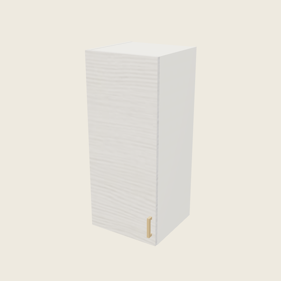 Torino White Pine Single Door Wall Cabinet - W1535 — 2020 catalog rendering; left-hand arrangement shown; finish and installed options are illustrative