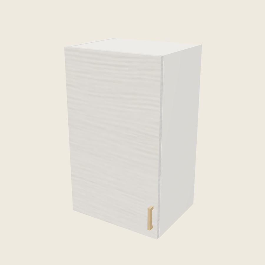 Torino White Pine Single Door Wall Cabinet - W1830 — 2020 catalog rendering; left-hand arrangement shown; finish and installed options are illustrative