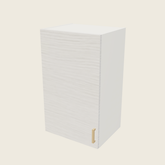 Torino White Pine Single Door Wall Cabinet - W1830 — 2020 catalog rendering; left-hand arrangement shown; finish and installed options are illustrative
