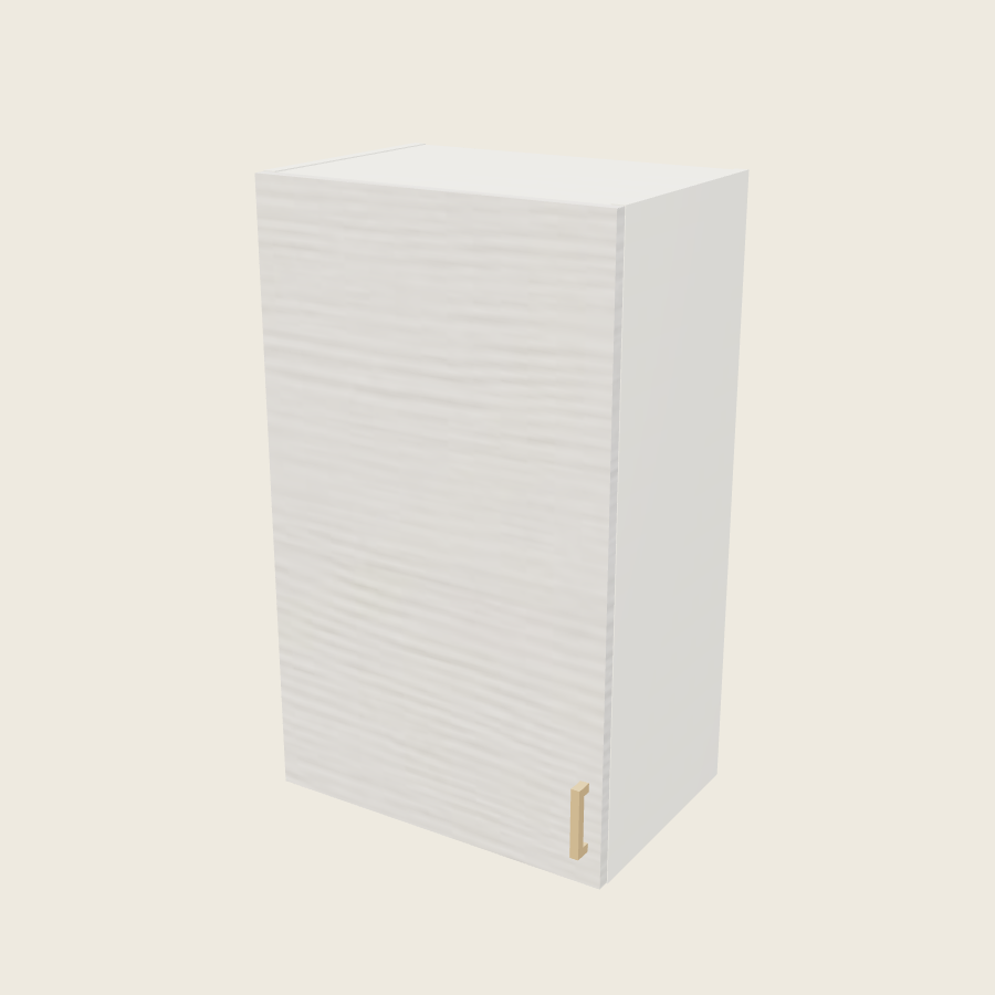 Torino White Pine Single Door Wall Cabinet - W2135 — 2020 catalog rendering; left-hand arrangement shown; finish and installed options are illustrative