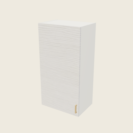 Torino White Pine Single Door Wall Cabinet - W2140 — 2020 catalog rendering; left-hand arrangement shown; finish and installed options are illustrative
