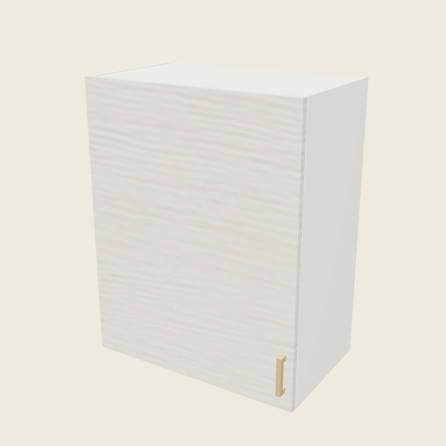 Torino White Pine Single Door Wall Cabinet - W2430S — 2020 catalog rendering; left-hand arrangement shown; finish and installed options are illustrative