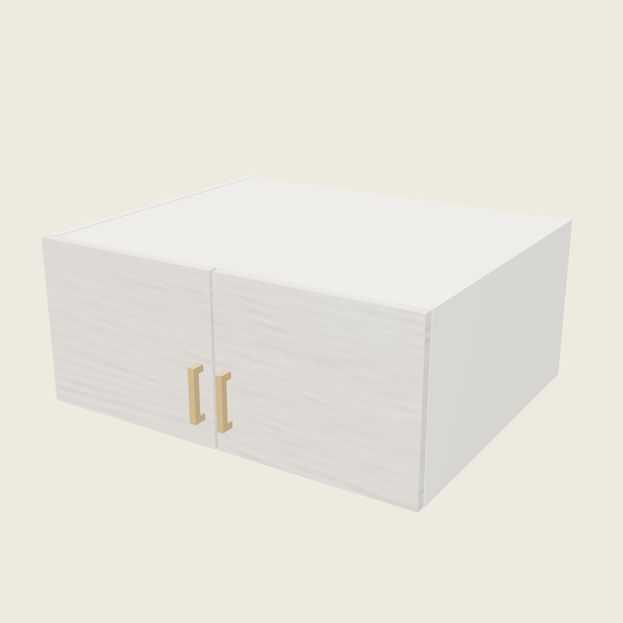 Torino White Pine Double Door Wall Cabinet - W301224 — 2020 catalog rendering; finish and installed options are illustrative