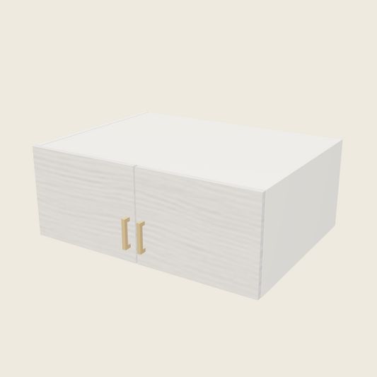 Torino White Pine Double Door Wall Cabinet - W331224 — 2020 catalog rendering; finish and installed options are illustrative