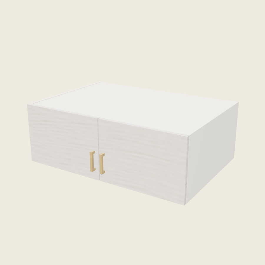 Torino White Pine Double Door Wall Cabinet - W361224 — 2020 catalog rendering; finish and installed options are illustrative