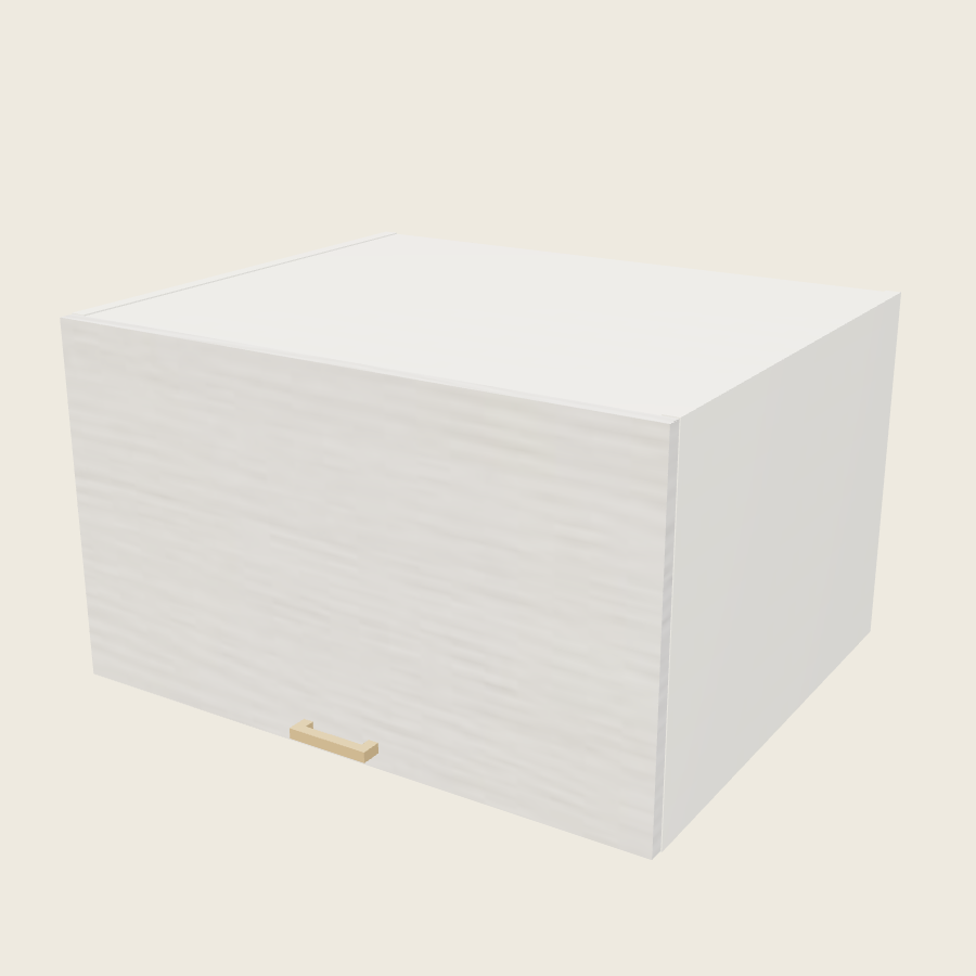 Torino White Pine Blum Aventos Flip Up Door Wall Cabinet - WFD301824-BLUM — 2020 catalog rendering; finish and installed options are illustrative