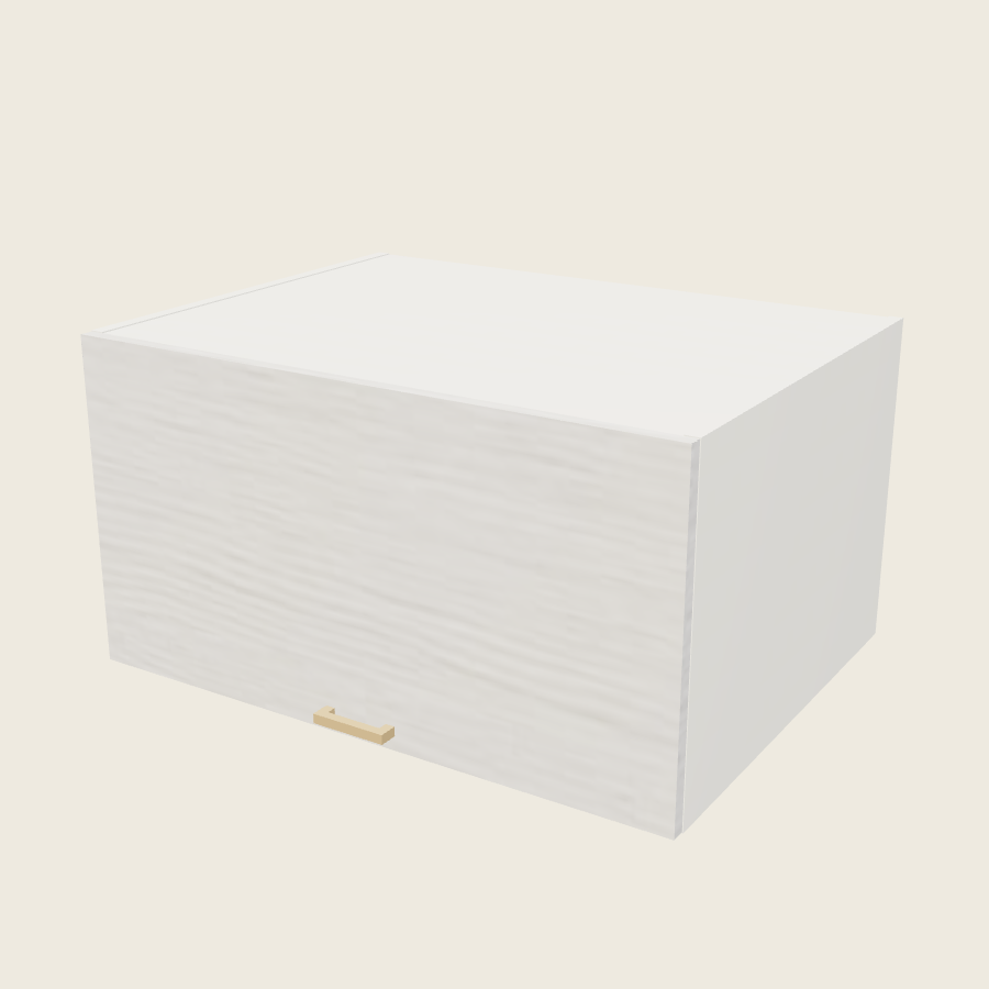 Torino White Pine Blum Aventos Flip Up Door Wall Cabinet - WFD331824-BLUM — 2020 catalog rendering; finish and installed options are illustrative