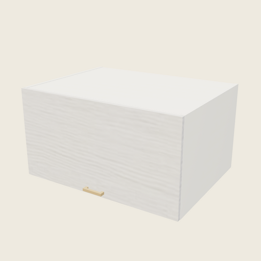 Torino White Pine Blum Aventos Flip Up Door Wall Cabinet - WFD331824-BLUM — 2020 catalog rendering; finish and installed options are illustrative