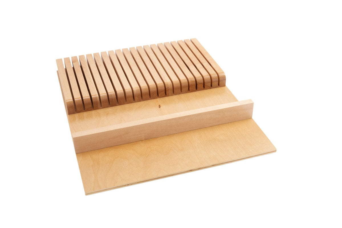 r044 | 4WKB-1 | Trimmable Wood Knife Block (18-1/2" Max to 12-1/2" Min)